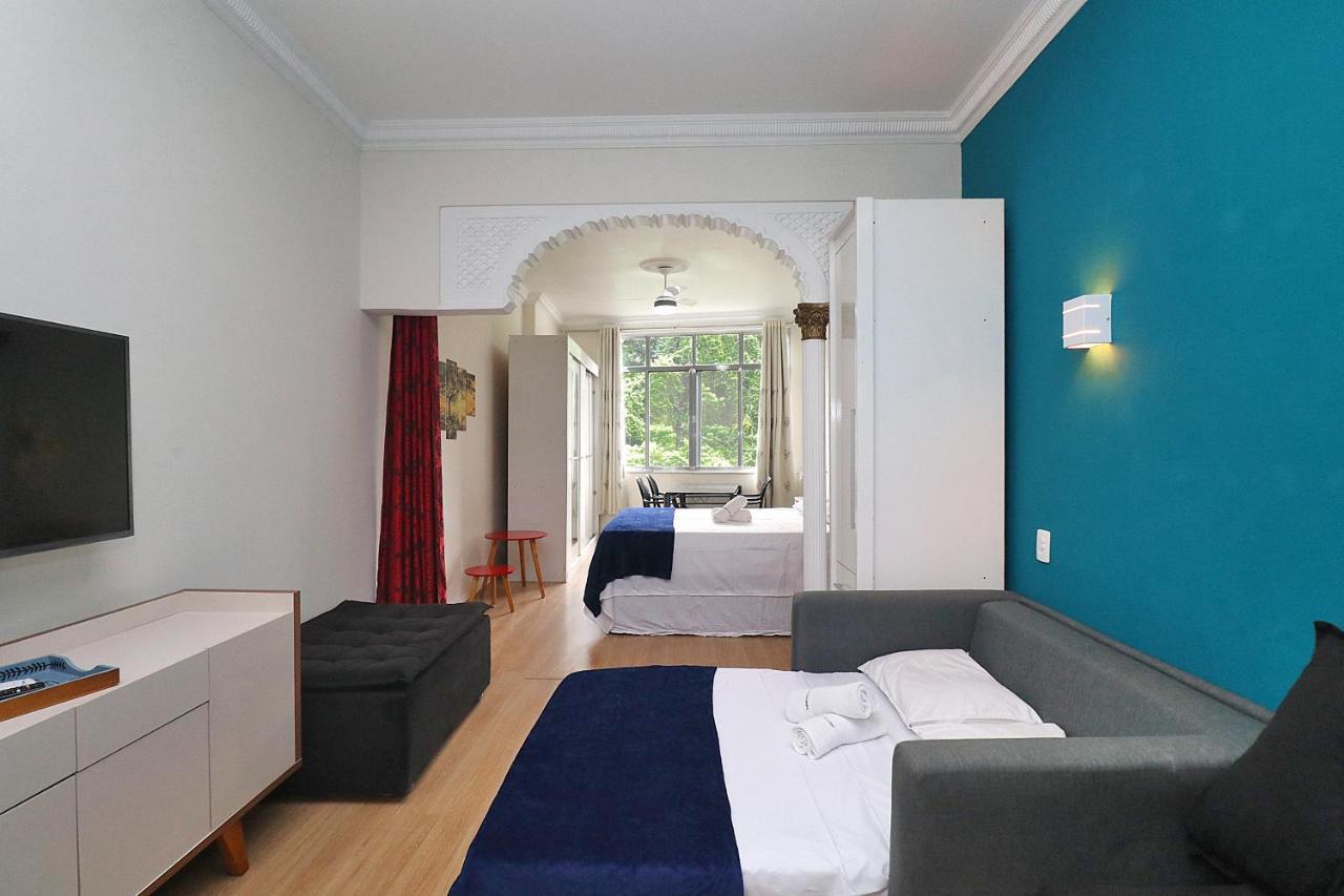 Апартаменти Fantastico 1 Quarto E Sala Em Copacabana Com Vista Para Natureza Ріо-де-Жанейро Екстер'єр фото